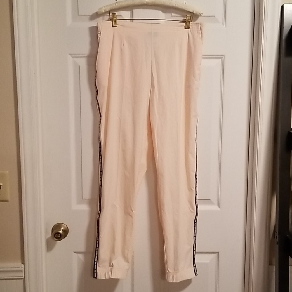 Nike Women's Peach Track Pants with Black Side Tape - Picture 6 of 9